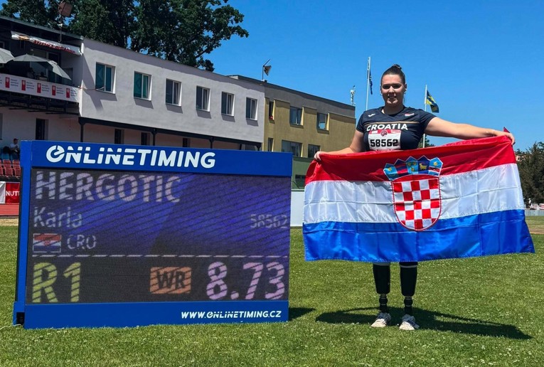 Karla Hergotić postavila je svjetski rekord u bacanju diska