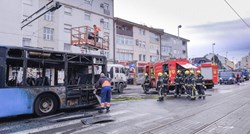 VIDEO U Zagrebu izgorio ZET-ov autobus, požar je krenuo iz motora