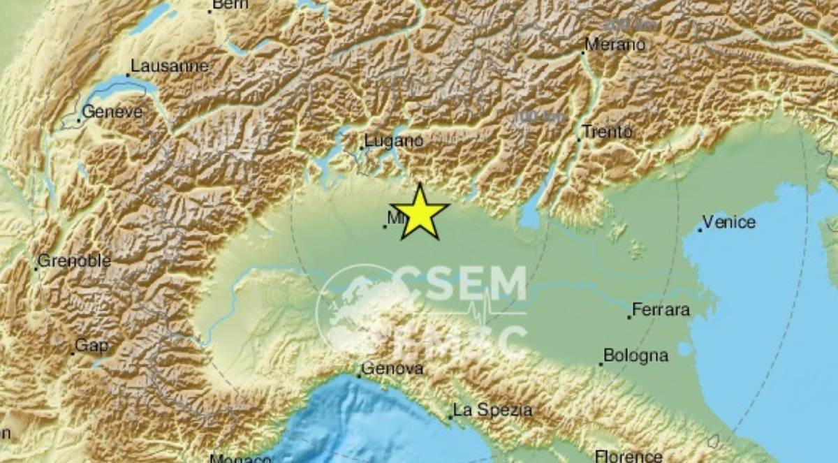 Potres magnitude 4.4 blizu Milana