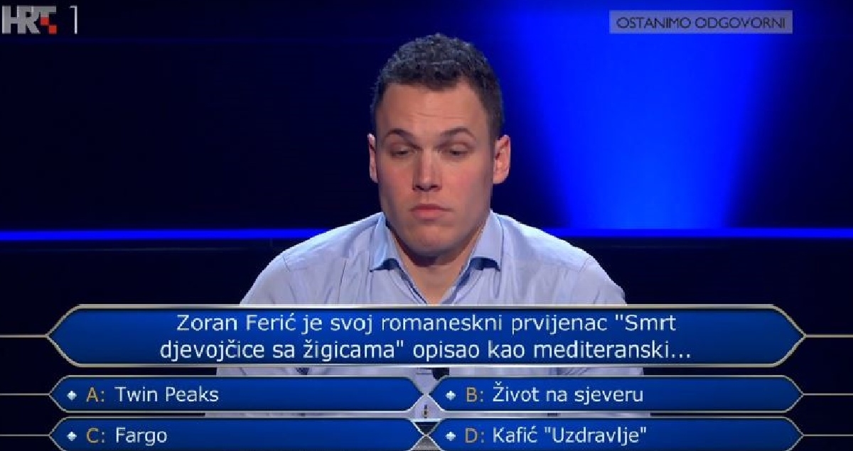Frane je pao na 12. pitanju o Smrti djevojčice sa žigicama. Znate li vi odgovor?