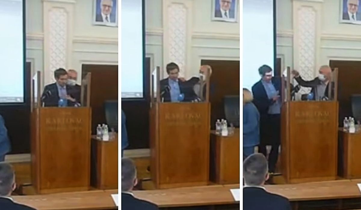 VIDEO Vijećnik Živog zida nije imao masku, HDZ-ovac fizički nasrnuo i izgurao ga