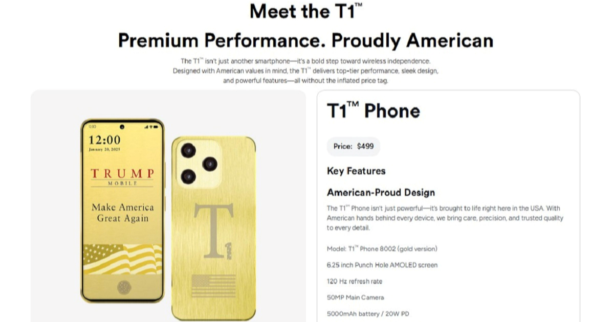 Trumpov sin obećavao proizvodnju i prodaju zlatnog telefona. Nije se dogodilo