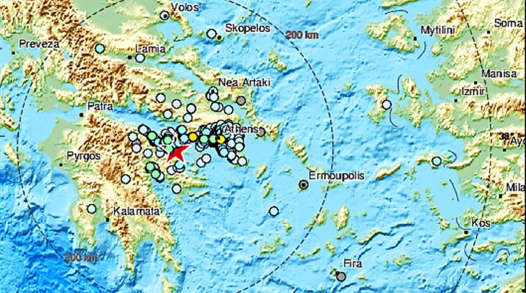 Potres magnitude 4.1 kod grčkog grada Korinta