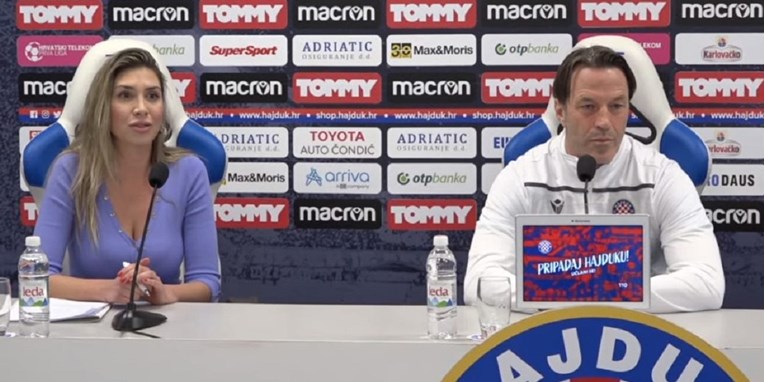 Hajdukov trener dobio bizarno novinarsko pitanje. Glasnogovornik prekinuo presicu