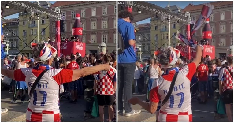 VIDEO Pogledajte kako ova bakica u Zagrebu bodri Vatrene