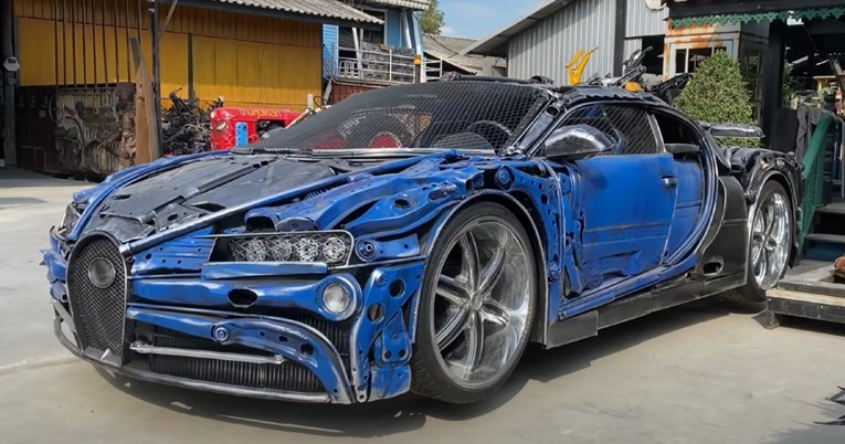 VIDEO Pogledajte Bugatti Chiron napravljen od otpada