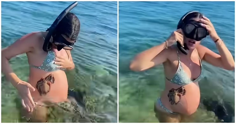 VIDEO Trudnica se kupala u moru pa osjetila nešto sluzavo na trbuhu 
