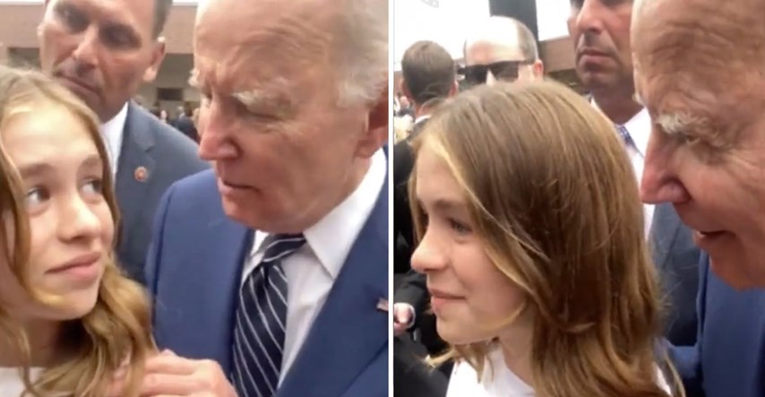 VIDEO Biden djevojci stavio ruku na rame pa poručio: "Bez ozbiljnih frajera do 30."