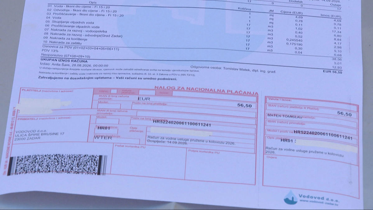 Zadranima voda ove godine već dvaput poskupjela