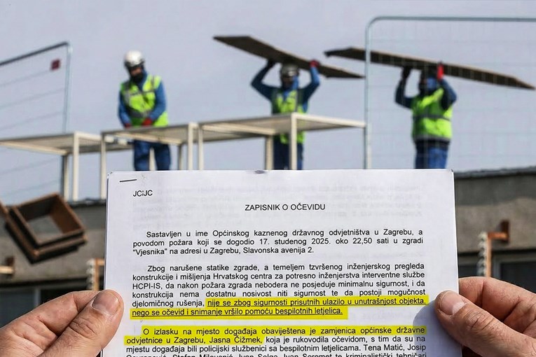 Zašto je policija Vjesnik snimala dronovima, a radnici ga sad slobodno čiste?
