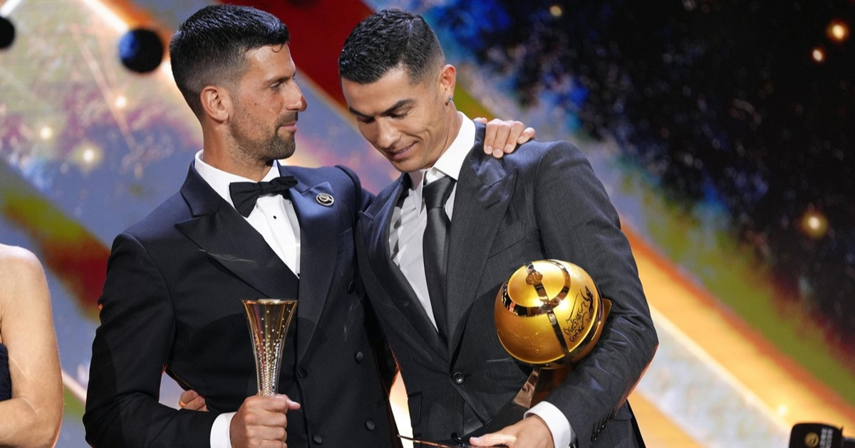 Ronaldo uručio Đokoviću nagradu izmišljenu ove godine