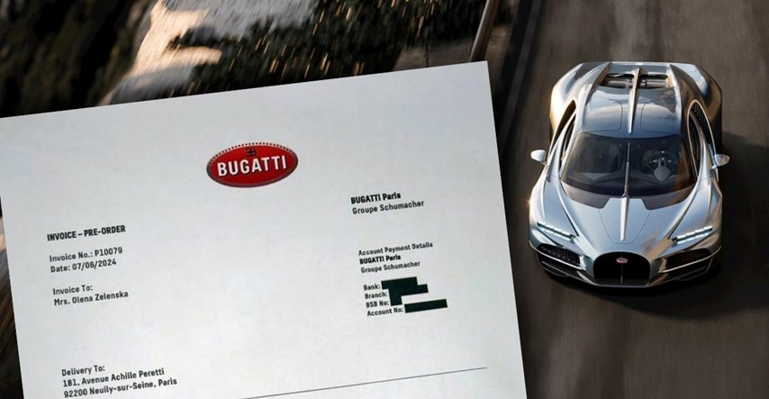 Ne, Olena Zelenska nije kupila novi Rimčev Bugatti