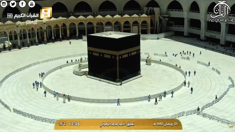 Ovako na prvi dan ramazana izgleda najsvetije mjesto muslimana, vlada potpuna pustoš