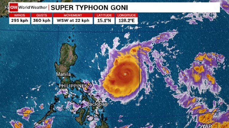 Evakuacija na Filipinima, stiže najjači tajfun godine