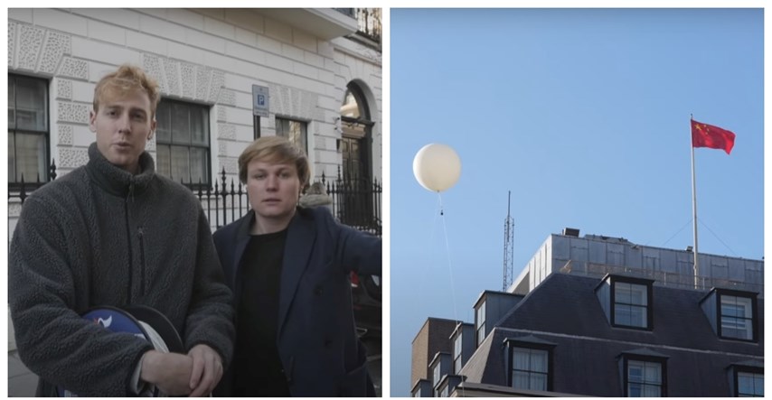 VIDEO Britanski youtuberi poslali špijunski balon iznad kineske ambasade