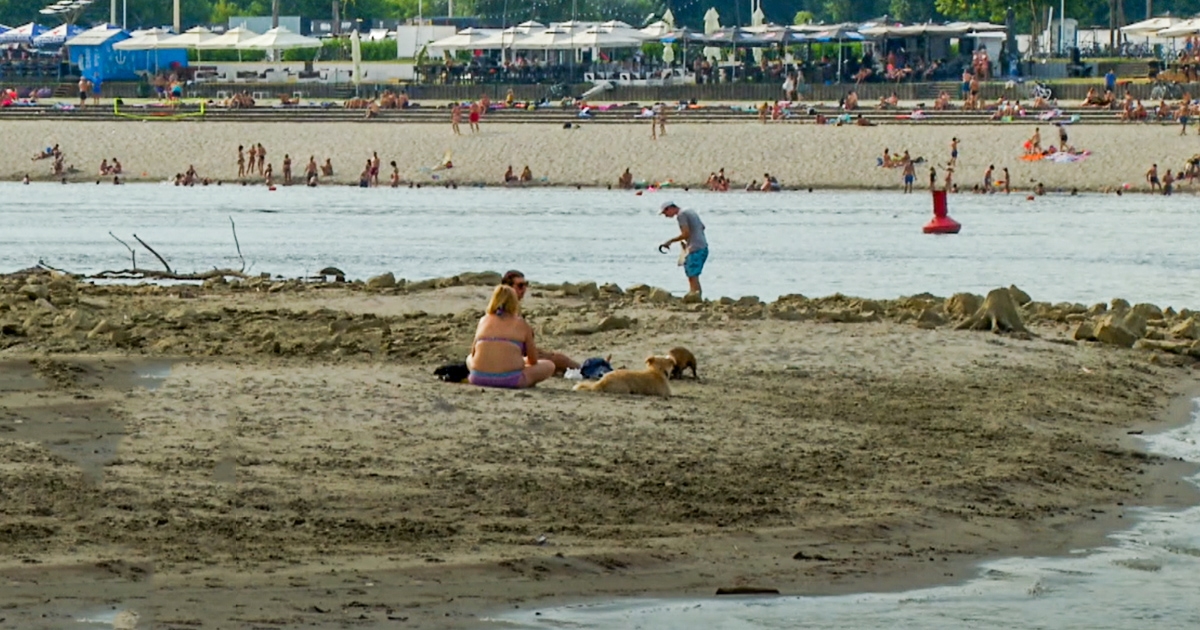 Drava se kod Osijeka iz dijela korita povukla zbog vrućina