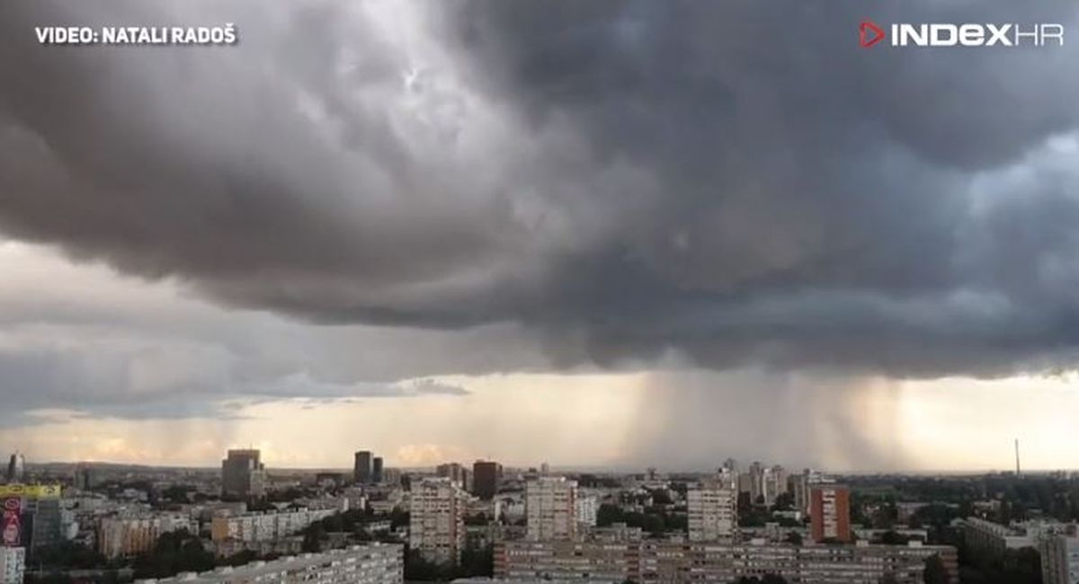 Nevrijeme nad Zagrebom: Nevjerojatni timelapse stvaranja kiše i oblaka