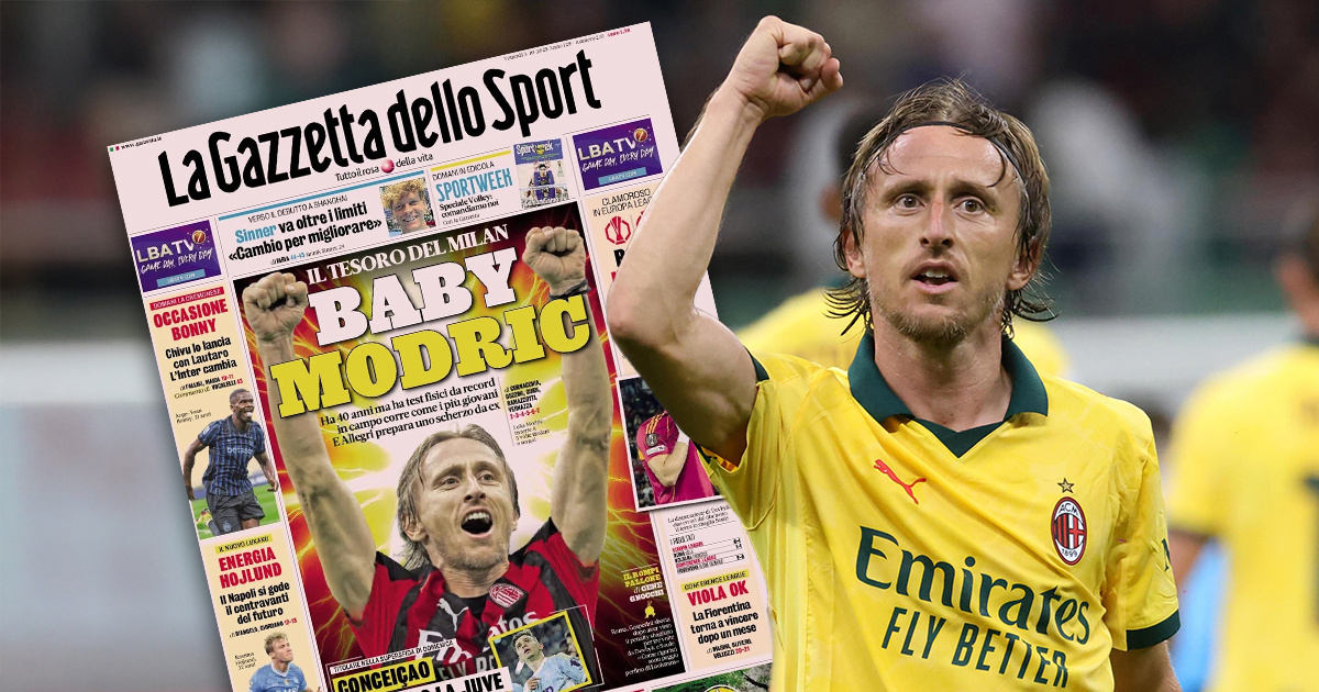 Gazzetta: Baby Modrić. Talijani se dive kapetanu Hrvatske