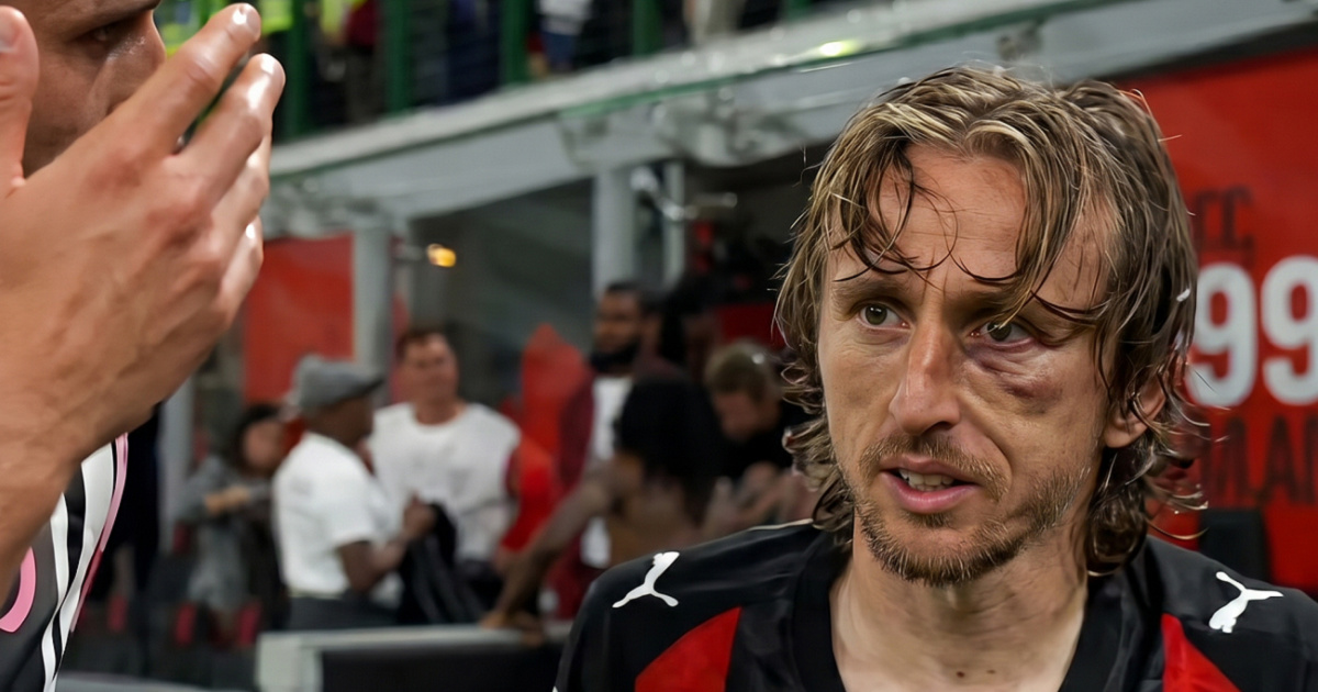 Pogledajte kako izgleda Modrićevo lice nakon žestokog sudara s kapetanom Juventusa