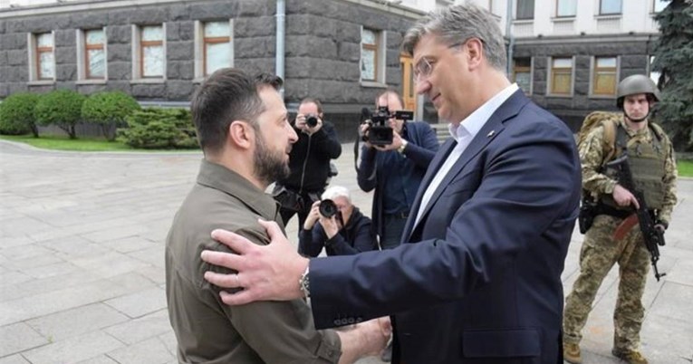 VIDEO Plenković stigao u Kijev, pozdravio ga Zelenskij