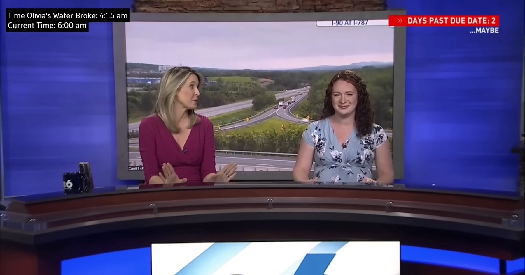 VIDEO Voditeljici pukao vodenjak, ona nastavila voditi vijesti