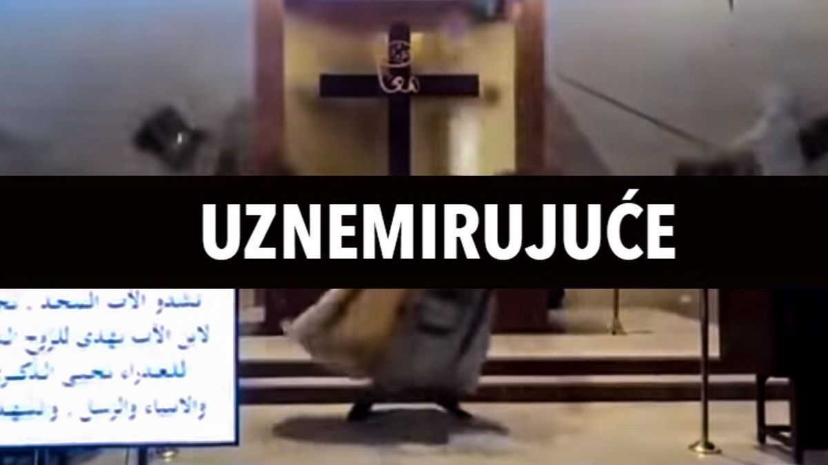 UZNEMIRUJUĆE Svećenik u Bejrutu usred mise bježao od eksplozije