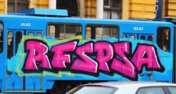 Na zagrebačkom tramvaju osvanuo grafit