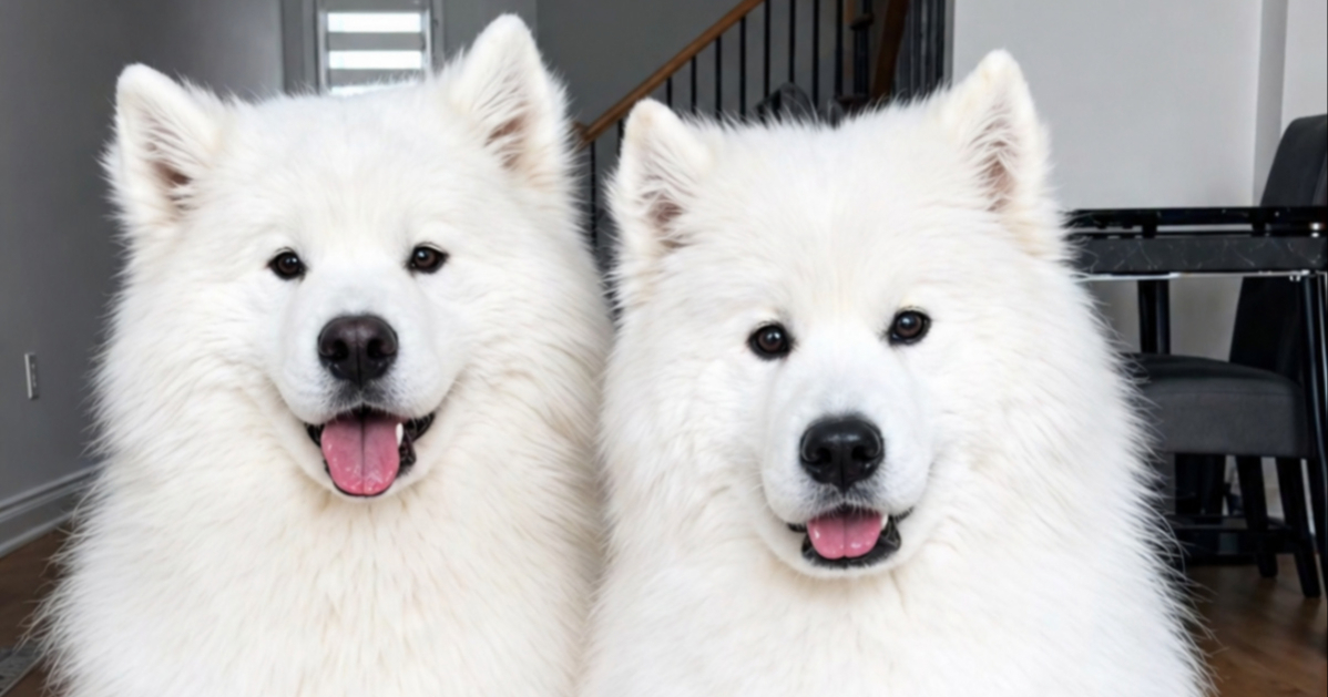 Vlasnica pokazala kako izgleda život s dva samojeda u kući 😅