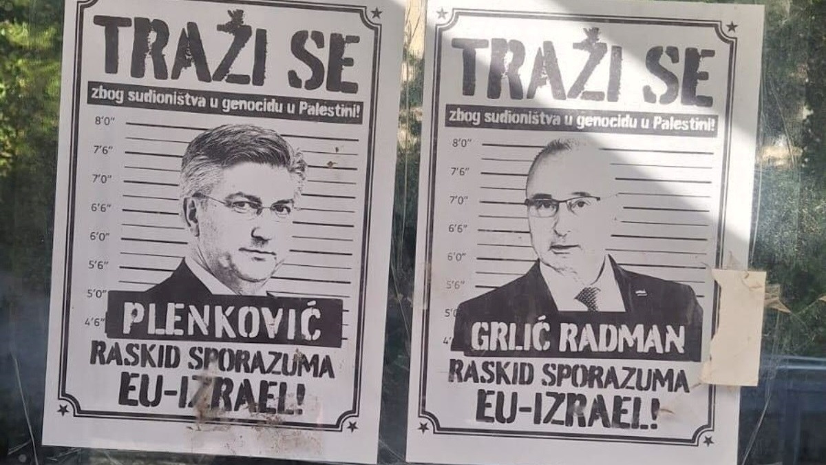 U Dubrovniku osvanuli plakati: Traže se Plenković i Grlić zbog sudioništva u genocidu