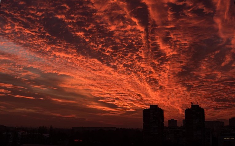 FOTO Današnji zalazak sunca u Zagrebu nikoga nije ostavio ravnodušnim