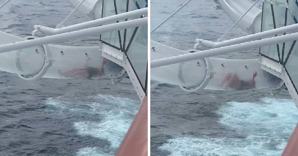 Viralna snimka žene zarobljene u toboganu na kruzeru zgrozila internet