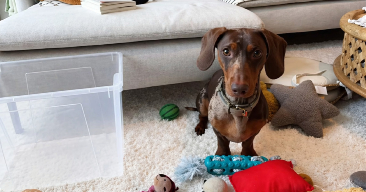 Jazavčar Pablo ne voli pospremati igračke, njegovo gunđanje oduševilo je ljude 😅