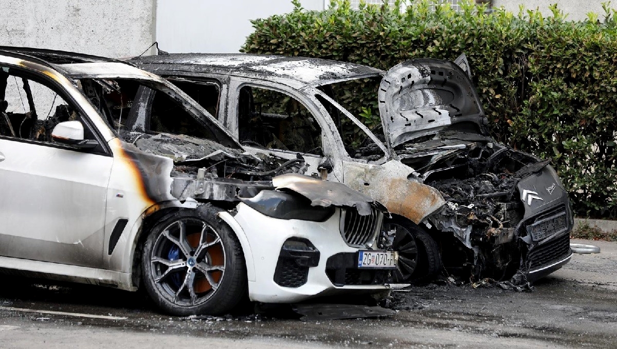 U Zagrebu zapaljen BMW koji je vozio bivši dinamovac, policija našla osumnjičene
