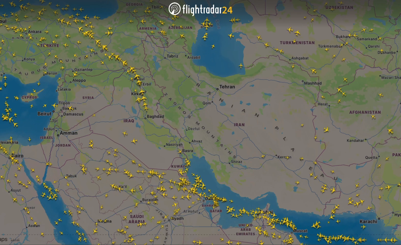 Ovako izgleda nebo iznad Irana