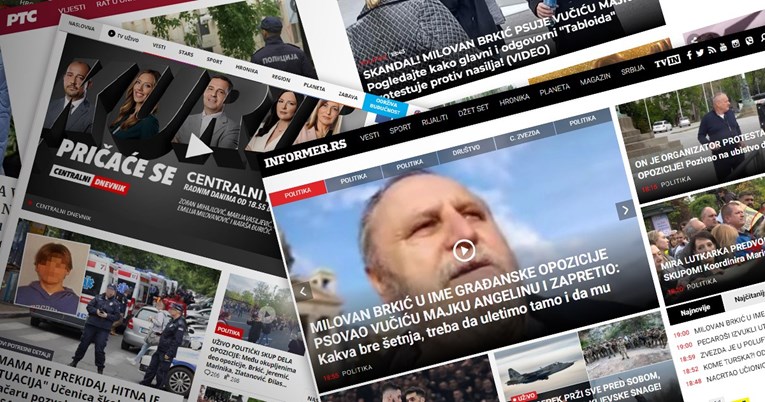 Ovo su naslovnice Vučićevih medija dok tisuće ljudi marširaju Beogradom