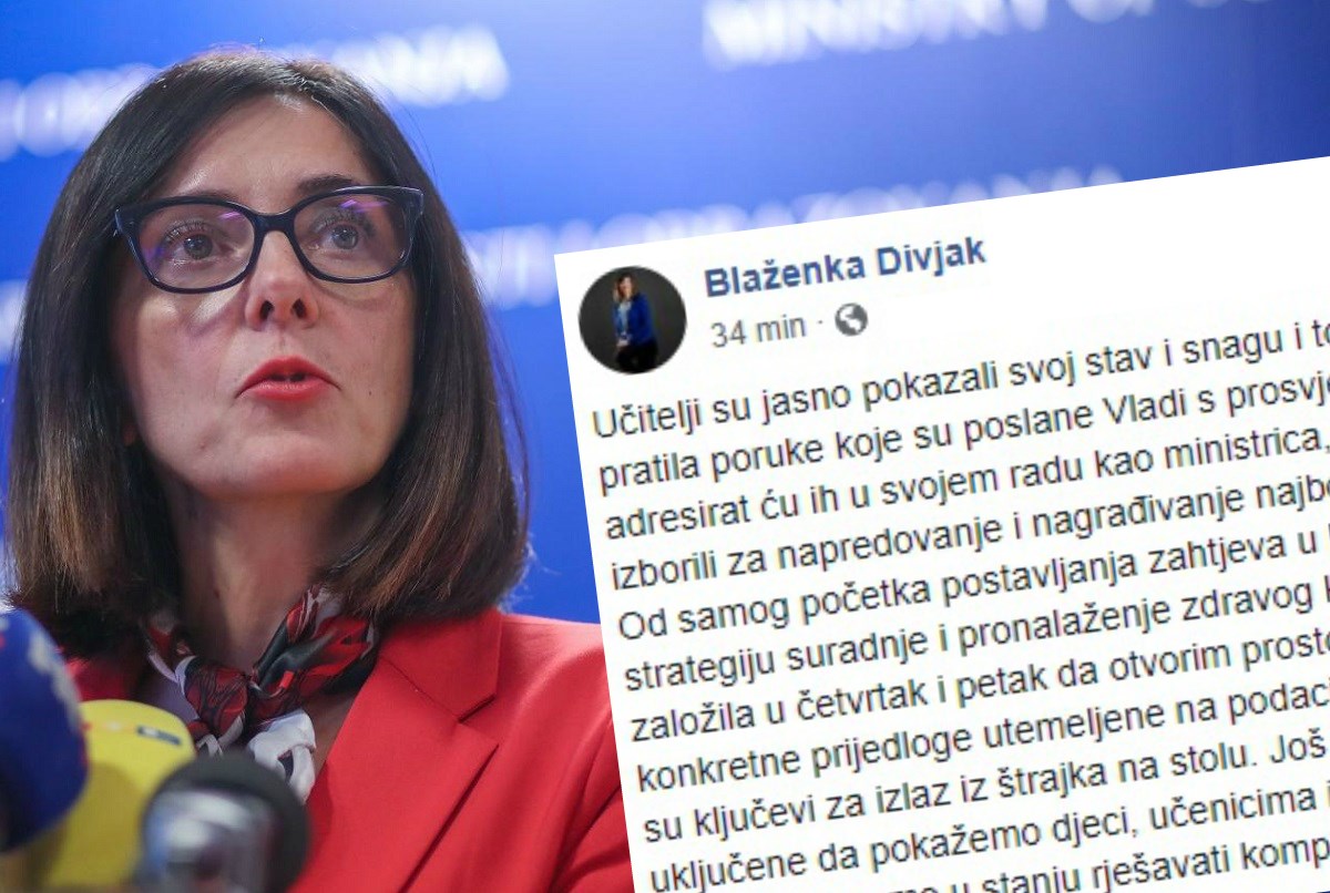 Divjak se javila na Fejsu, komentirala prosvjed