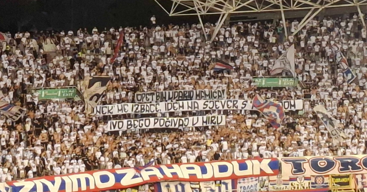 Pogledajte transparent koji je Torcida posvetila Ivi Begi, preminuloj legendi Hajduka
