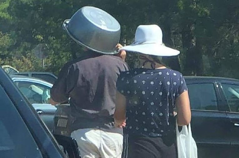 Fotka iz Benkovca postala hit zbog onog što tip nosi na glavi: Zaštita od sunca