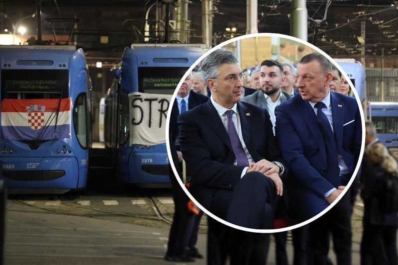 Šef HDZ-a Andrej Plenković i šef zagrebačkog HDZ-a Ivan Matijević 