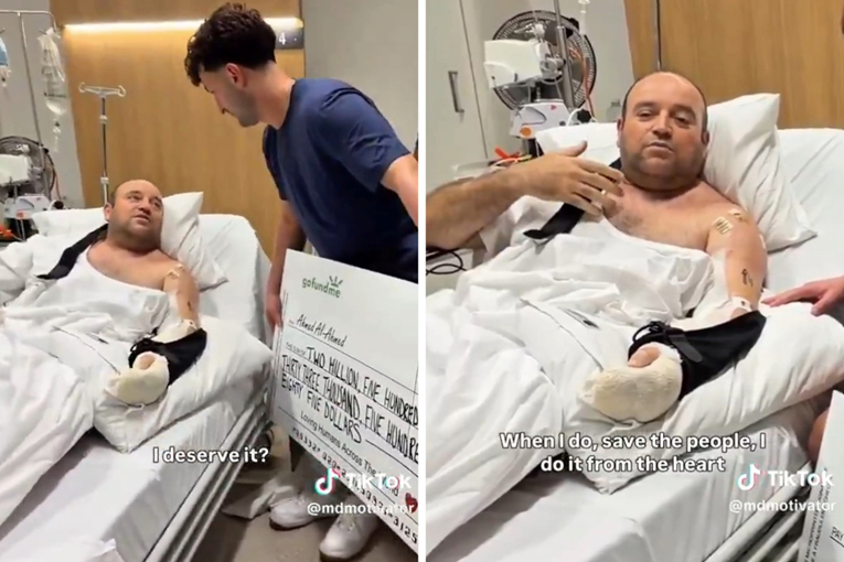 VIDEO Heroj s plaže Bondi primio ček od 1.65 milijuna dolara. Pogledajte reakciju