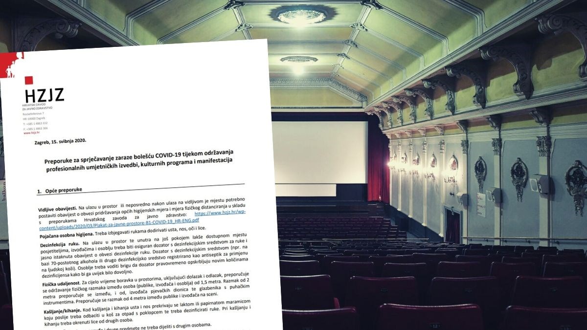 Danas se otvaraju kina i kazališta, evo kako će se morati sjediti