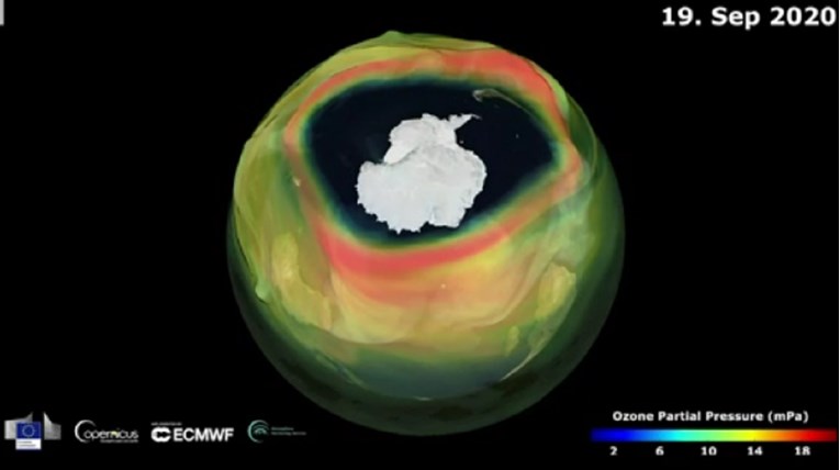 Ozonska rupa nad Južnim polom sada je veća od Antarktike