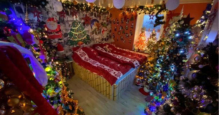 Ovako je njemački par uredio svoj stan od 100 kvadrata za Božić. Imaju 444 jelke