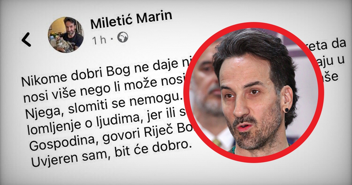 Miletić o raskolu: Naš pad ne ovisi o ljudima, nego Bogu