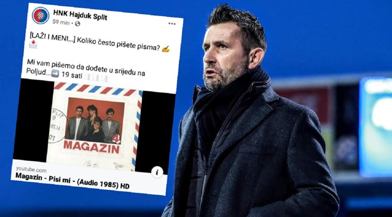 Hajduk na Fejsu Dinamu i Bjelici pustio hit Magazina: "Laži i meni"