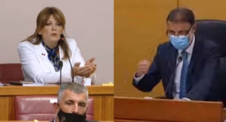 VIDEO Vidović Krišto ne želi nositi masku u saboru, Jandroković: Odmah je stavite
