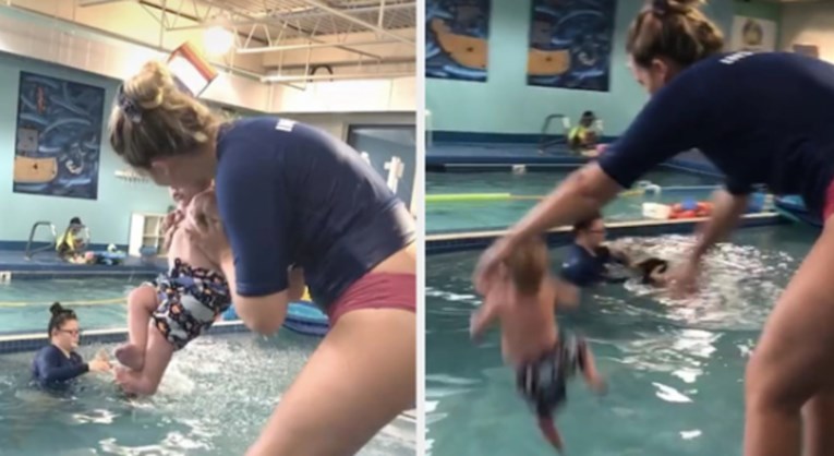 Snimka bebe koju žena baca u bazen šokirala je internet. Evo zašto je to učinila