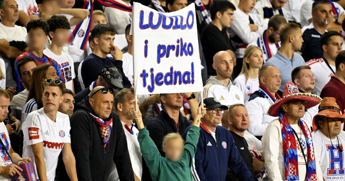 Natpis mlade navijačice privukao je pažnju na Poljudu