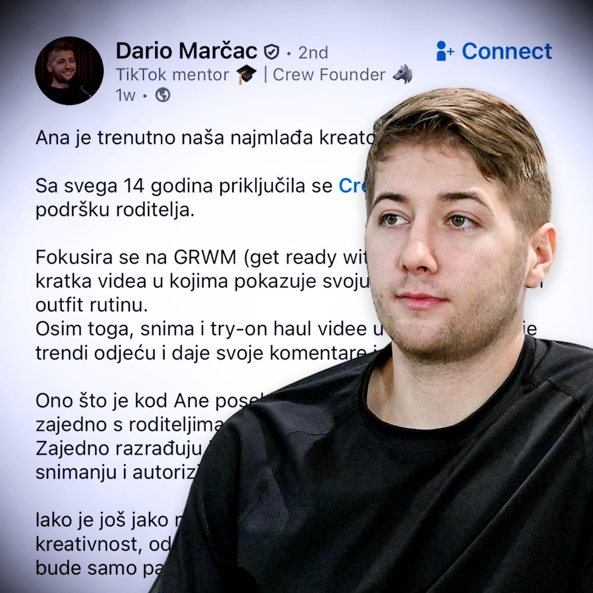 Hrvatska TikTok agencija zaposlila influencericu od 14 godina. Nastala rasprava