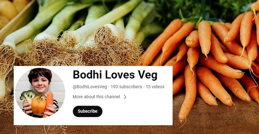 Dječak (6) obožava povrće i vegetarijanac je, ima i svoj YouTube kanal